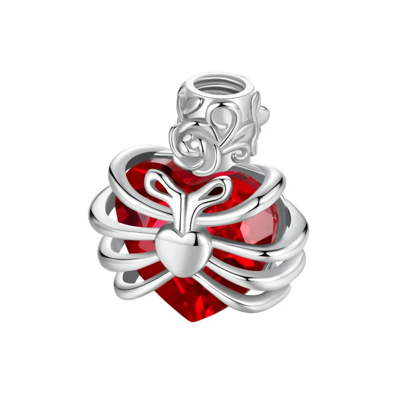 (zdjęcie do) PANDORA Style Memorial Rose Heart Red - BSC1058-RD - Wyświetl 8