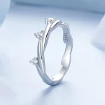 PANDORA Style Prosty Guzik Pierścień Sznurkowy - BSR586