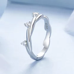 PANDORA Style Prosty Guzik Pierścień Sznurkowy - BSR586