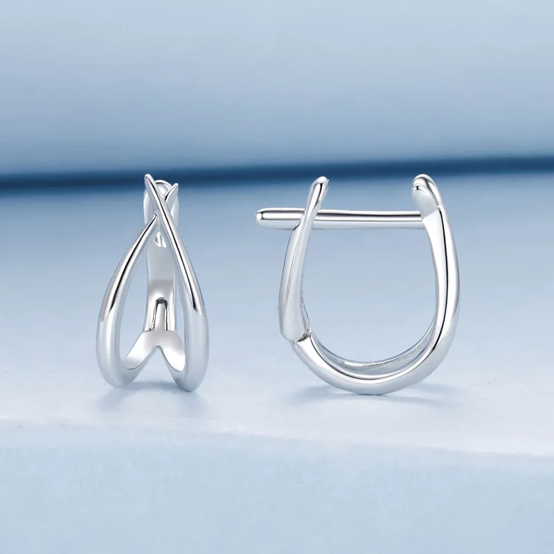 (zdjęcie do) PANDORA Style Wykwintna srebrna klamra do ucha - BSE1053 - Wyświetl 2