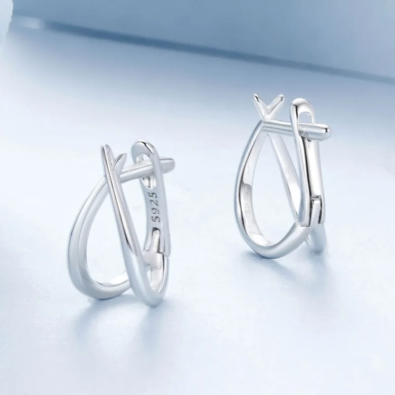 (zdjęcie do) PANDORA Style Wykwintna srebrna klamra do ucha - BSE1053 - Wyświetl 3