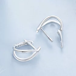 PANDORA Style Wykwintna srebrna klamra do ucha - BSE1053