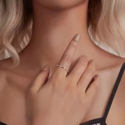 PANDORA Style Wykwintny mały pojedynczy pierścionek - BSR576