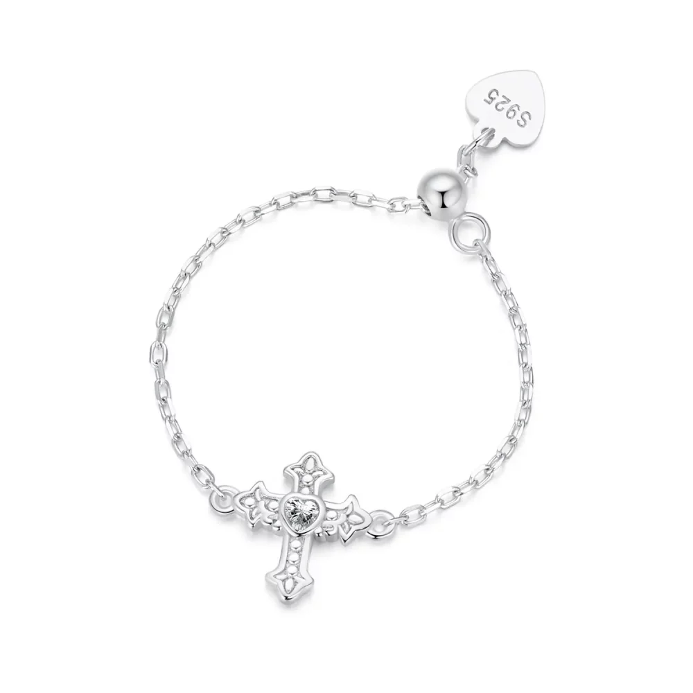 Pierścionek łańcuszkowy PANDORA Style Cross - SCR1053-E