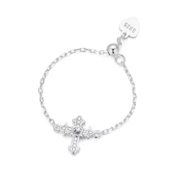 Pierścionek łańcuszkowy PANDORA Style Cross - SCR1053-E