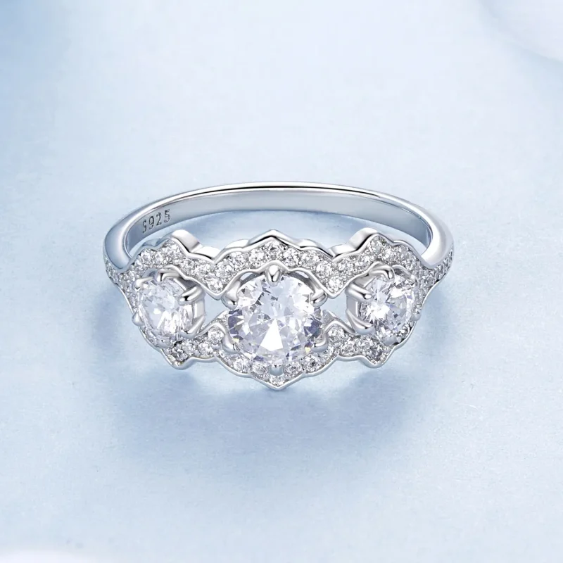(zdjęcie do) Pierścionek PANDORA Style Brilliant Star - BSR584 - Wyświetl 4