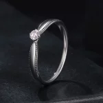 Pierścionek PANDORA Style Exquisite lśniący (jeden certyfikat) - MSR062
