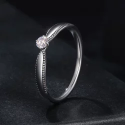 Pierścionek PANDORA Style Exquisite lśniący (jeden certyfikat) - MSR062