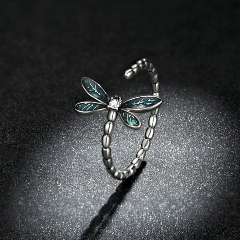 (zdjęcie do) Pierścionek PANDORA Style Gorgeous Dragonfly - BSR216 - Wyświetl 5