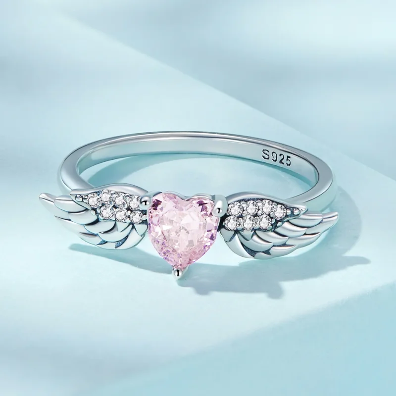 (zdjęcie do) Pierścionek PANDORA Style Heart Wings - SCR874 - Wyświetl 8