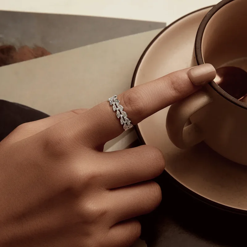(zdjęcie do) Pierścionek PANDORA Style Leaf - BSR600 - Wyświetl 6