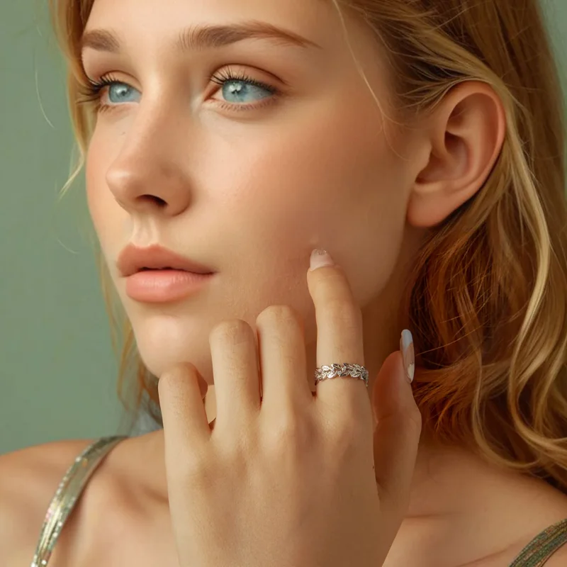 (zdjęcie do) Pierścionek PANDORA Style Leaf - BSR600 - Wyświetl 8