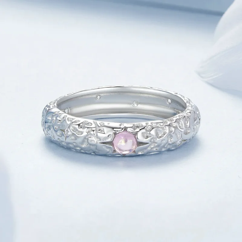 (zdjęcie do) Pierścionek PANDORA Style Textured Wide - BSR604 - Wyświetl 4