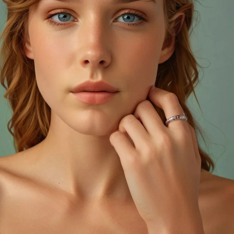 (zdjęcie do) Pierścionek PANDORA Style Textured Wide - BSR604 - Wyświetl 9