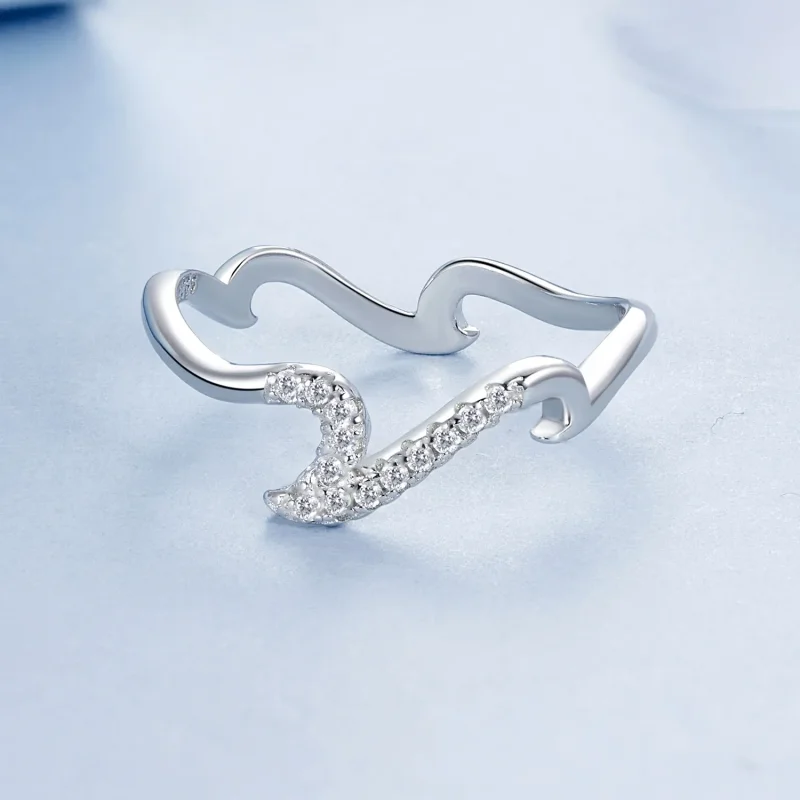 (zdjęcie do) Pierścionek PANDORA Style Wave - BSR587 - Wyświetl 4