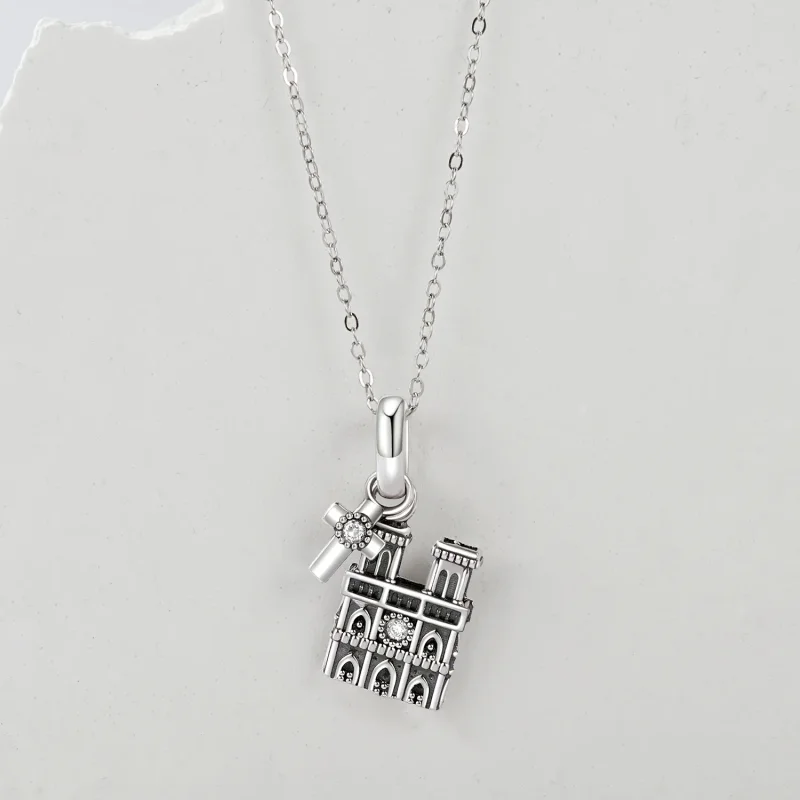 (zdjęcie do) Wisiorek Notre Dame de Paris w stylu PANDORA - SCC2873 - Wyświetl 3