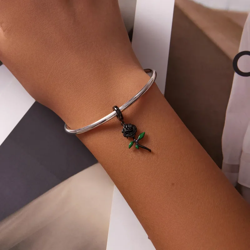 (zdjęcie do) Wisiorek PANDORA Style Black Rose - BSC584 - Wyświetl 5