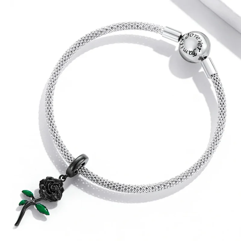 (zdjęcie do) Wisiorek PANDORA Style Black Rose - BSC584 - Wyświetl 6
