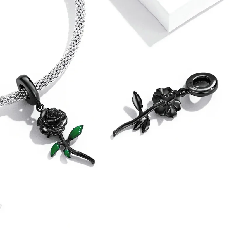 (zdjęcie do) Wisiorek PANDORA Style Black Rose - BSC584 - Wyświetl 7