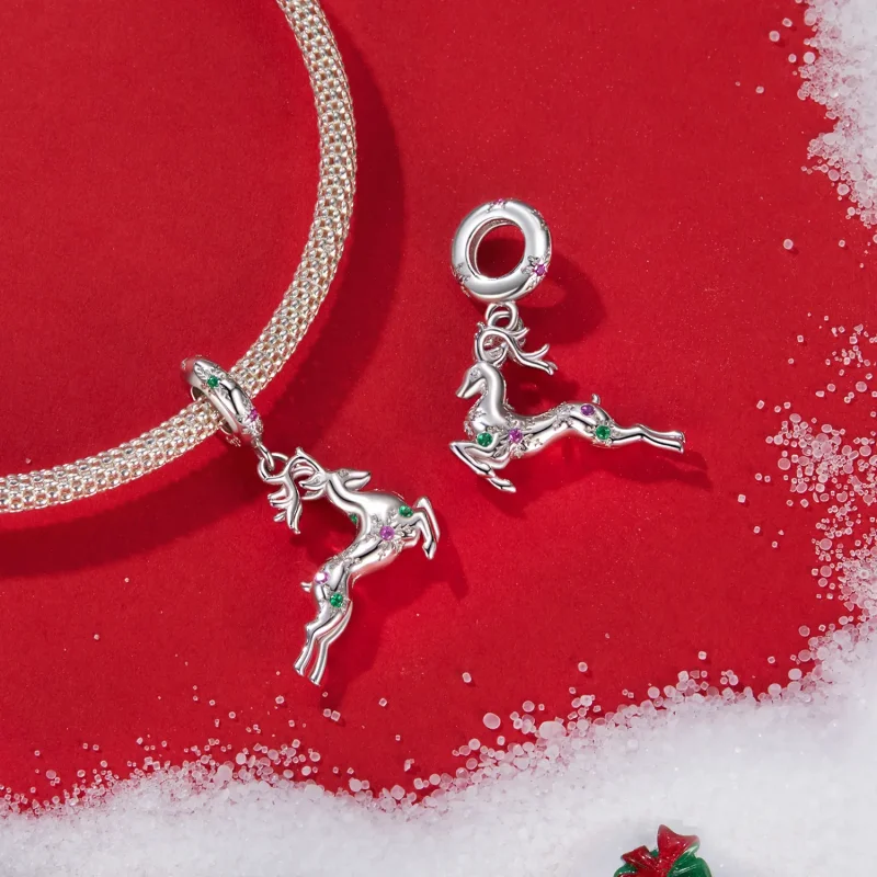 (zdjęcie do) Wisiorek PANDORA Style Christmas Elk - BSC1066 - Wyświetl 4