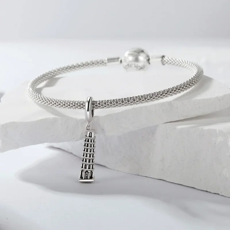 (zdjęcie do) Wisiorek PANDORA Style Krzywa Wieża w Pizie - SCC2876 - Wyświetl 4