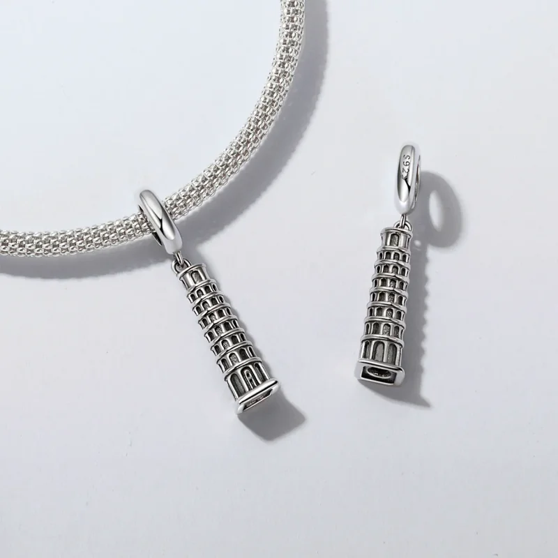 (zdjęcie do) Wisiorek PANDORA Style Krzywa Wieża w Pizie - SCC2876 - Wyświetl 5