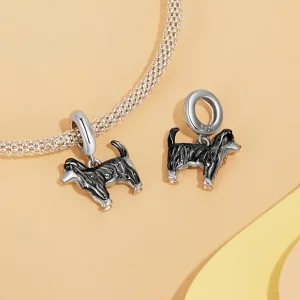 Wisiorek w stylu PANDORA Border Collie - SCC2836