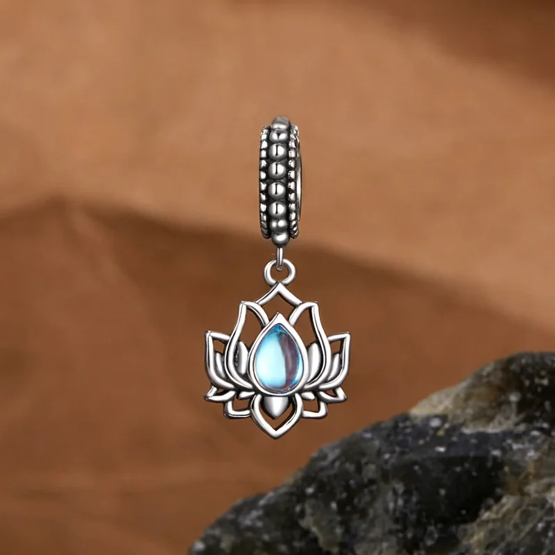 (zdjęcie do) Wisiorek w stylu PANDORA Lotus - SCC2847 - Wyświetl 2