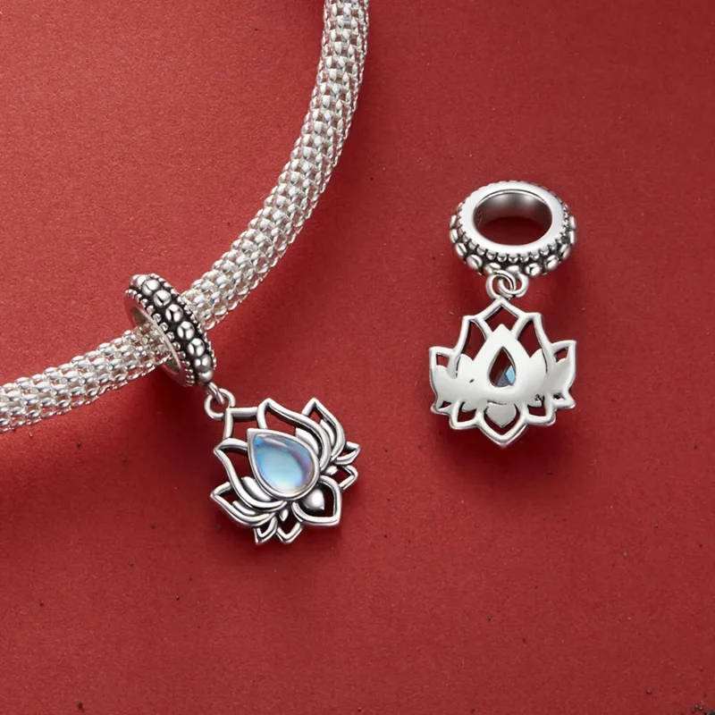 (zdjęcie do) Wisiorek w stylu PANDORA Lotus - SCC2847 - Wyświetl 4