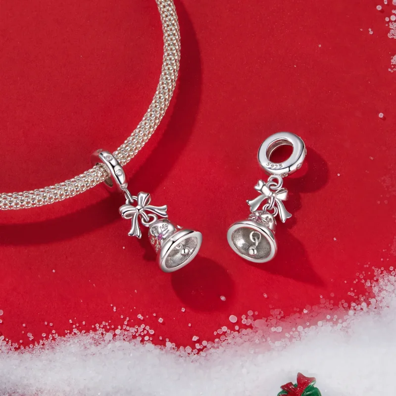 (zdjęcie do) Zawieszka dzwonek świąteczny w stylu PANDORA - BSC1067 - Wyświetl 4