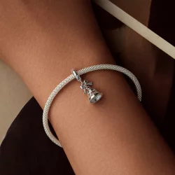 Zawieszka dzwonek świąteczny w stylu PANDORA - BSC1067