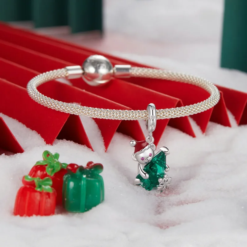 (zdjęcie do) Zawieszka Pandora Style Christmas Bear - BSC1065 - Wyświetl 3