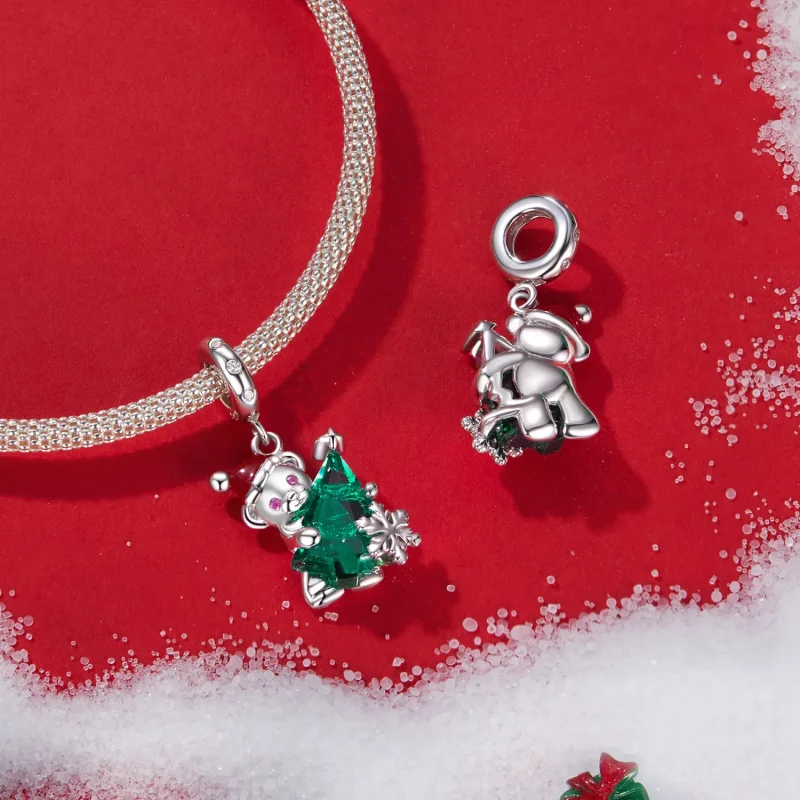 (zdjęcie do) Zawieszka Pandora Style Christmas Bear - BSC1065 - Wyświetl 4