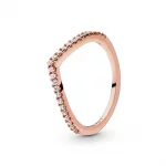 Błyszczący Pierścionek Pandora wishbone - 186316CZ