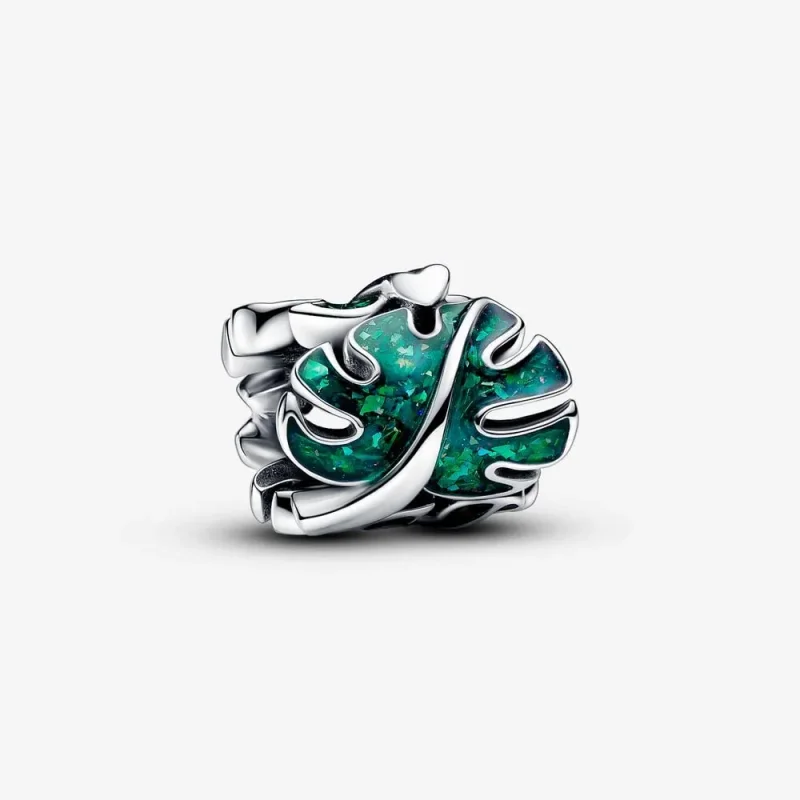(zdjęcie do) Charms Pandora Zielone liście monstery - 793332C01