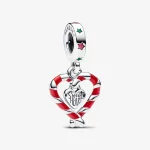Charms-Zawieszka Pandora Serce z lasek cukrowych - 792822C01