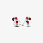 Kolczyki Pandora Sparkling Red Candy Cane - 292996C01