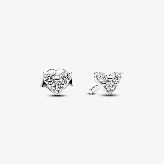 (zdjęcie do) Kolczyki sztyfty Pandora w kształcie serca - 293003C01