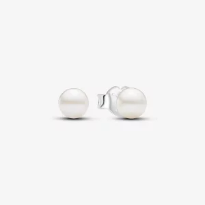 Kolczyki sztyfty Pandora z poddaną obróbce słodkowodną perłą hodowaną 4,5 mm - 293168C01