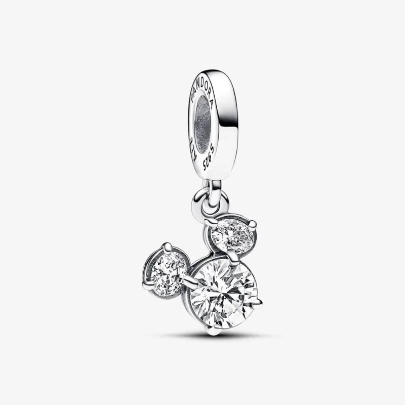 (zdjęcie do) Lśniący charms-Zawieszka Pandora Disney w kształcie głowy Myszki Miki - 793031C01