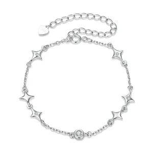 (zdjęcie do) Pandora Style Starry 925 Srebrna Bransoletka z Cyrkoniami - Platynowa Powłoka - BSB212