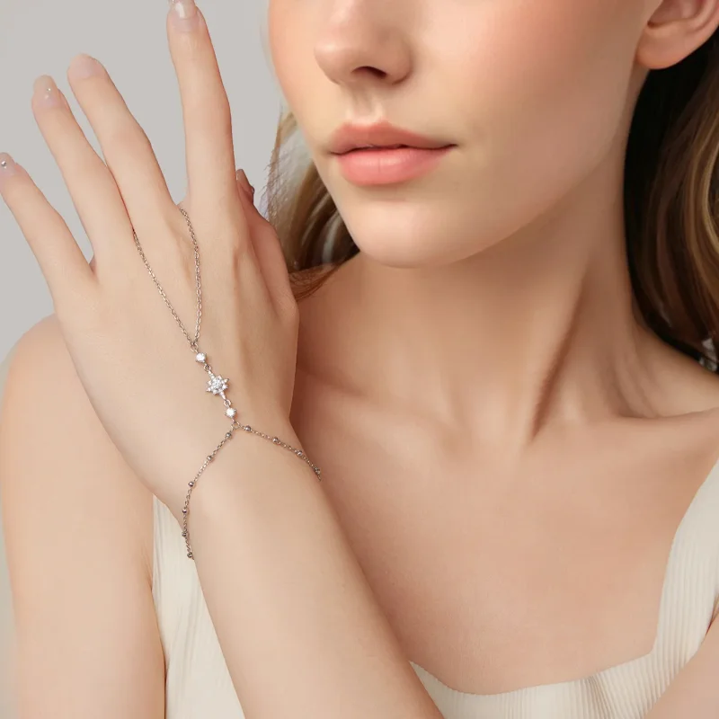 (zdjęcie do) Pandora Style 925 Srebrna Bransoletka z Pierścionkiem w Kształcie Gwiazdy z Cyrk - Wyświetl 6
