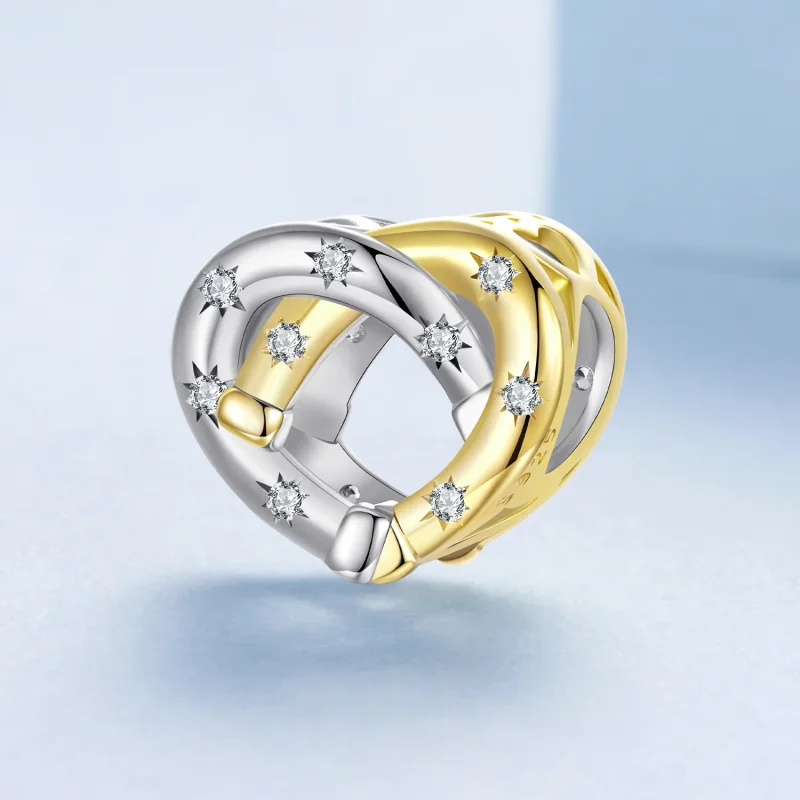 (zdjęcie do) Pandora Style Heart Horseshoe 925 Srebro Próby 925 Koralik z Cyrkoniami - Plater - Wyświetl 2