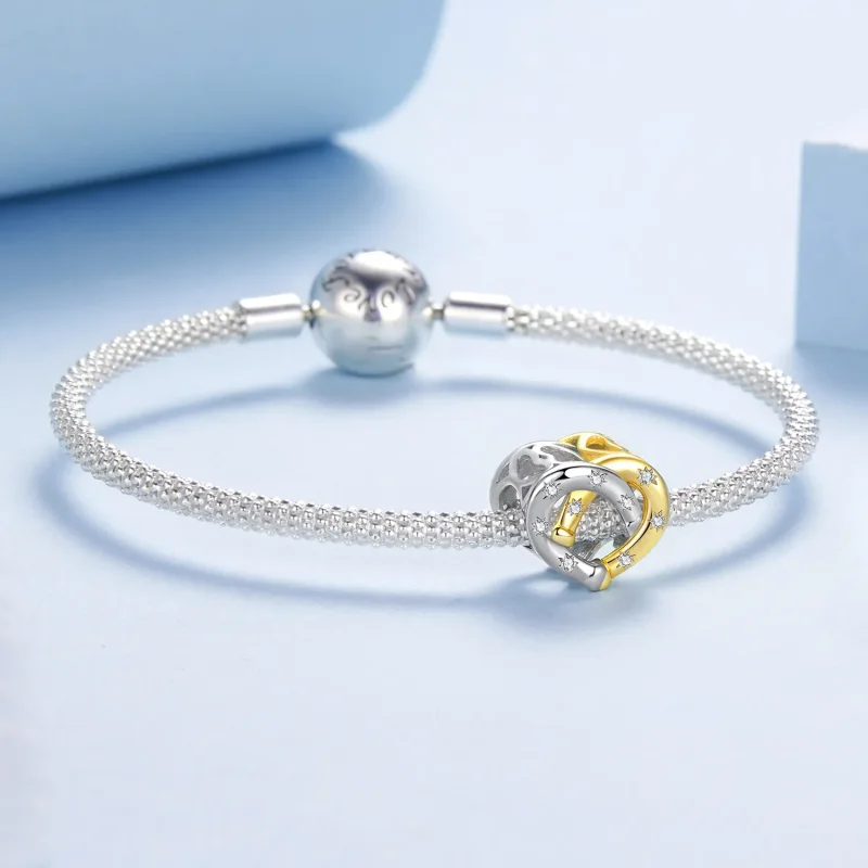 (zdjęcie do) Pandora Style Heart Horseshoe 925 Srebro Próby 925 Koralik z Cyrkoniami - Plater - Wyświetl 5