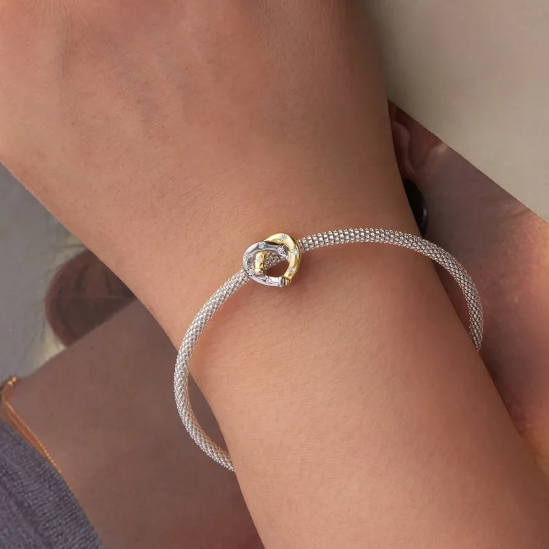 (zdjęcie do) Pandora Style Heart Horseshoe 925 Srebro Próby 925 Koralik z Cyrkoniami - Plater - Wyświetl 6