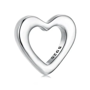 (zdjęcie do) Pandora Style Heart 925 Srebro Próba Koralik - Utleniony Amulet Miłości - BSC1137