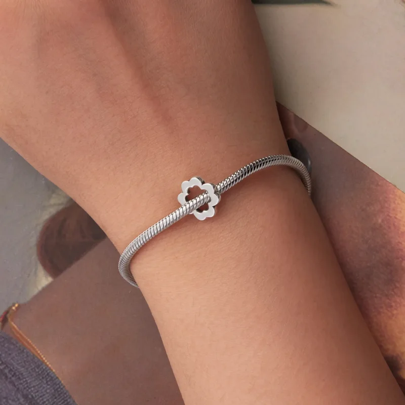 (zdjęcie do) Pandora Style Koniczyna 925 Srebro Próby Koralik - Utleniony - BSC1138 - Wyświetl 6