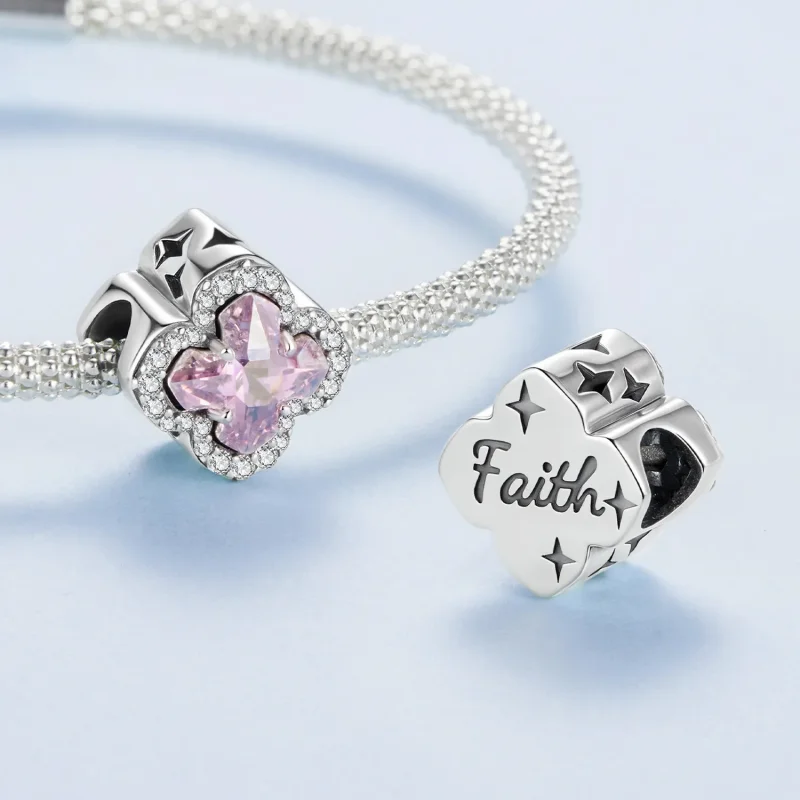 (zdjęcie do) Pandora Style Cross Faith 925 Srebro Próby 925 Koralik z Cyrkoniami Sztucznymi i - Wyświetl 4