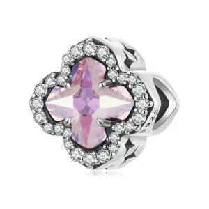 (zdjęcie do) Pandora Style Cross Faith 925 Srebro Próby 925 Koralik z Cyrkoniami Sztucznymi i Szkłem - BSC1143