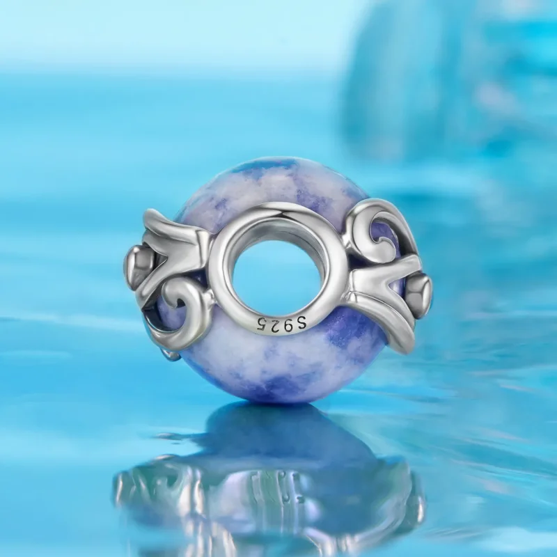 (zdjęcie do) Pandora Style 925 Srebro Próby Sodalitowe Koraliki Oko Horusa z Cyrkoniami, Synt - Wyświetl 3